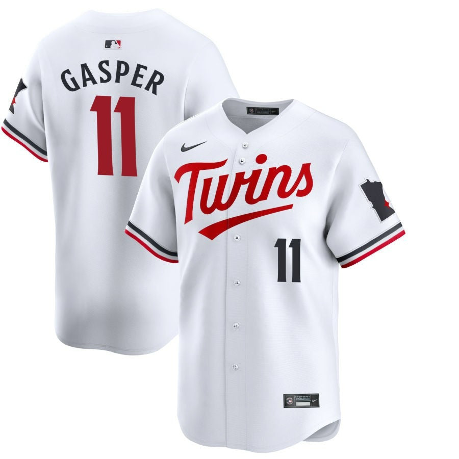 Mickey Gasper Minnesota Twins 2025 Home Limited Jersey - White