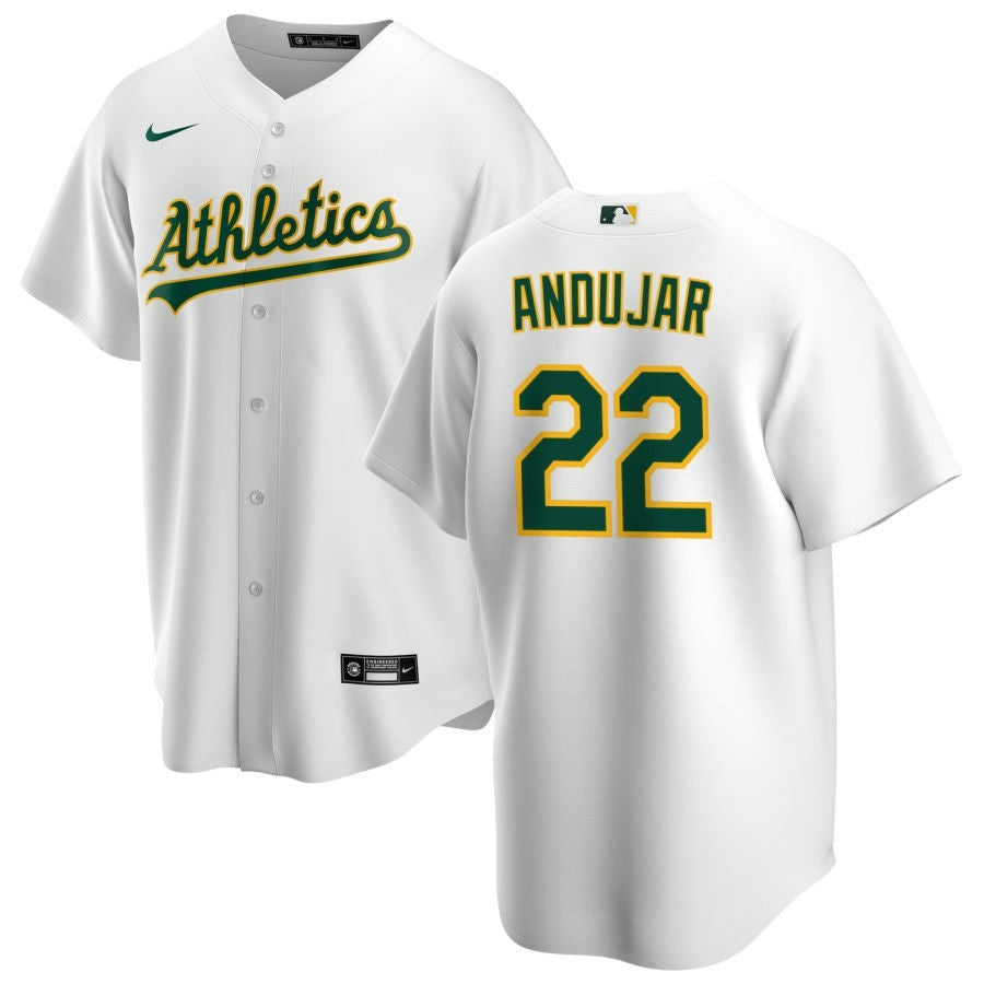 Miguel Andujar Oakland Athletics 2025 Home Replica Jersey - White