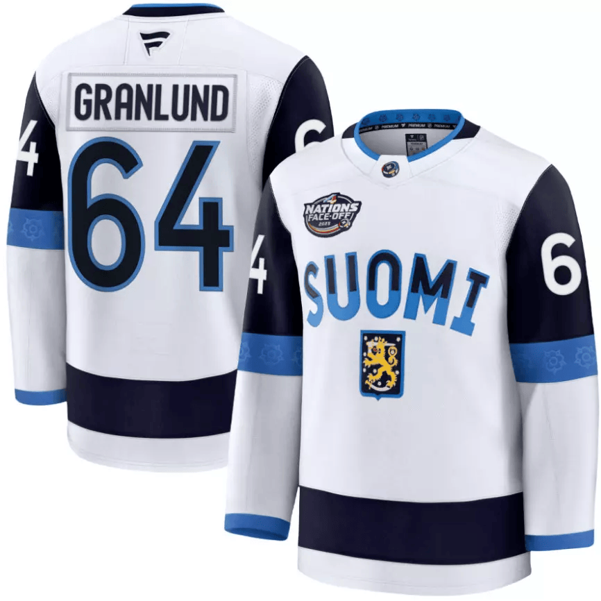 Mikael Granlund Finland 2025 4 Nations Face-Off Premium Jersey