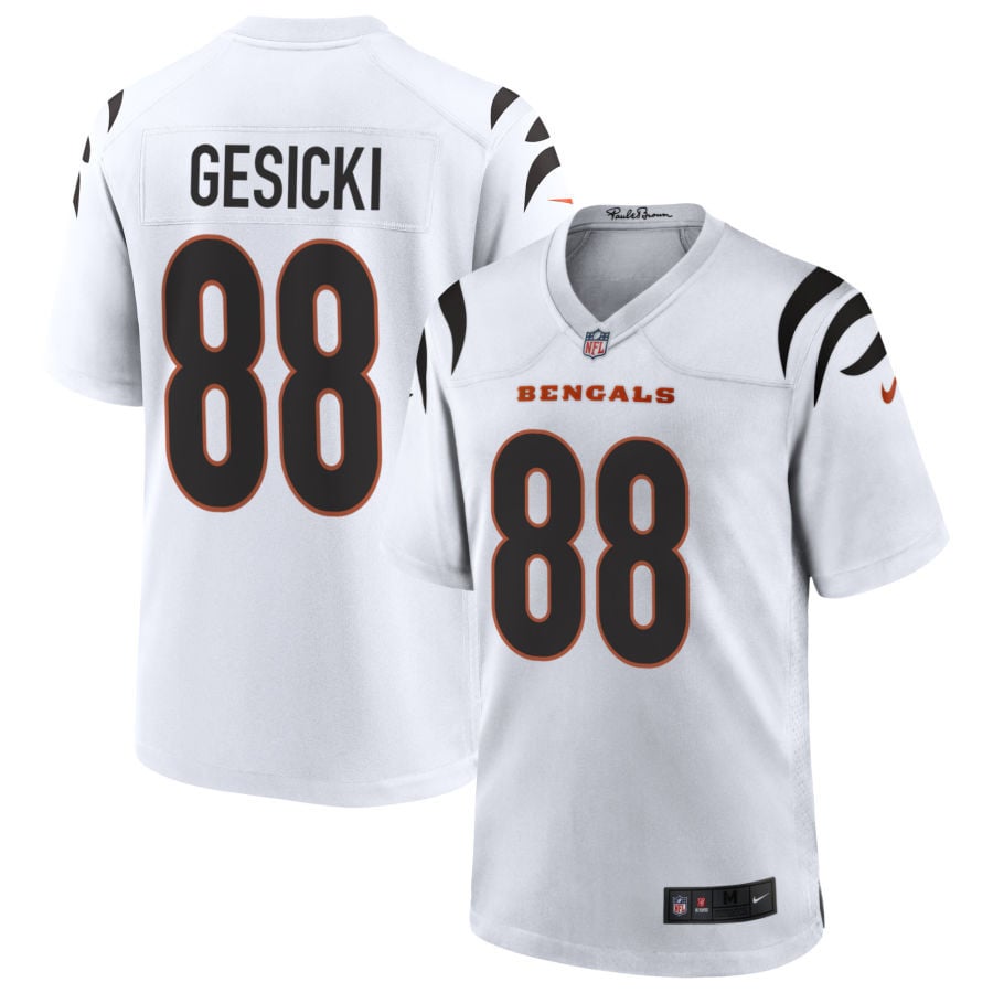 Mike Gesicki Cincinnati Bengals 2025 Game Jersey - White
