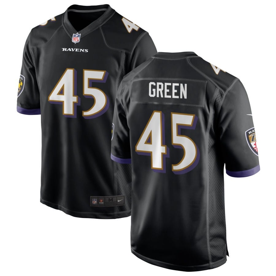 Mike Green Baltimore Ravens 2025 Alternate Game Jersey - Black