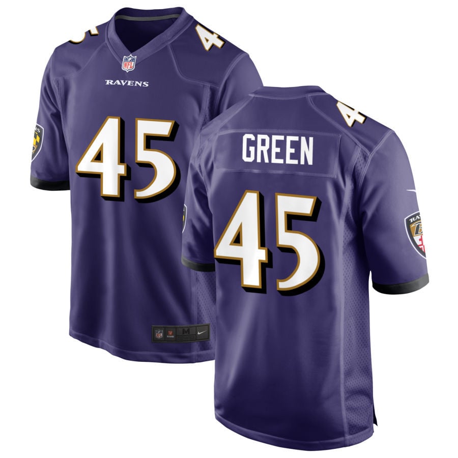 Mike Green Baltimore Ravens 2025 Game Jersey - Purple