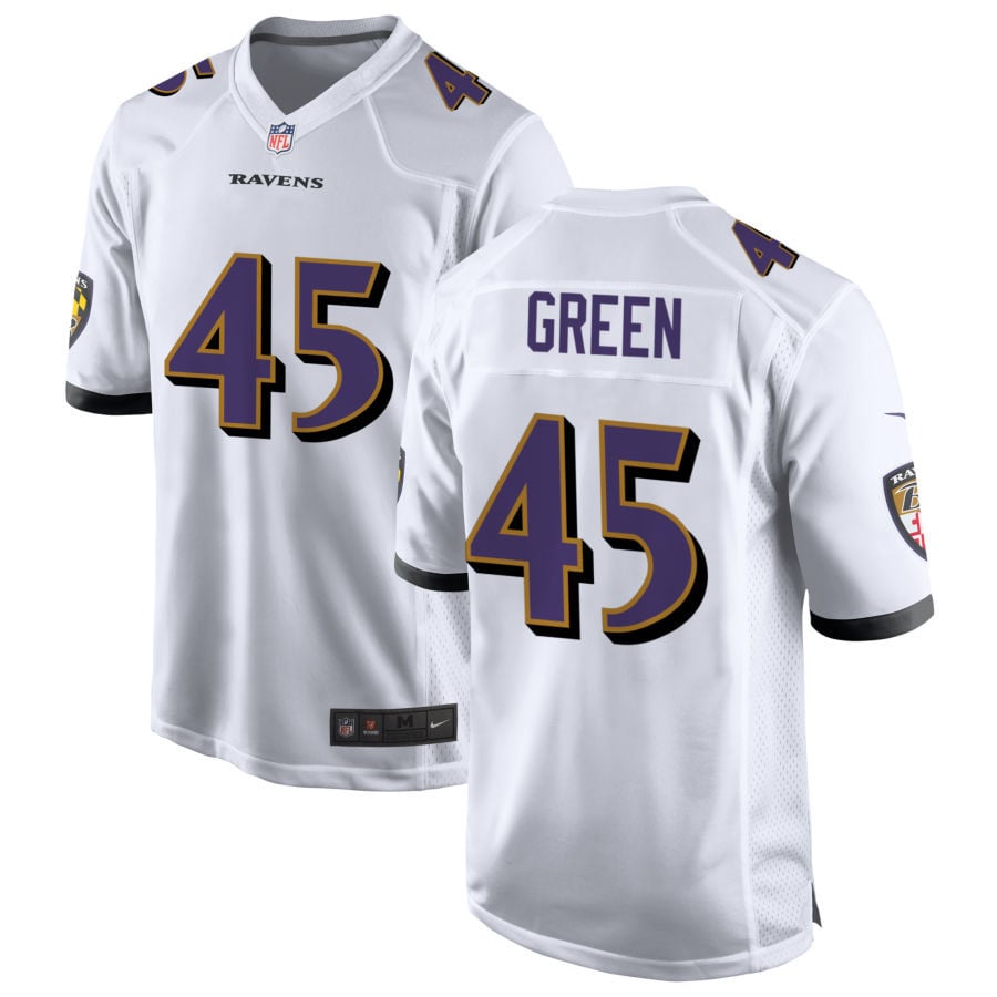 Mike Green Baltimore Ravens 2025 Game Jersey - White