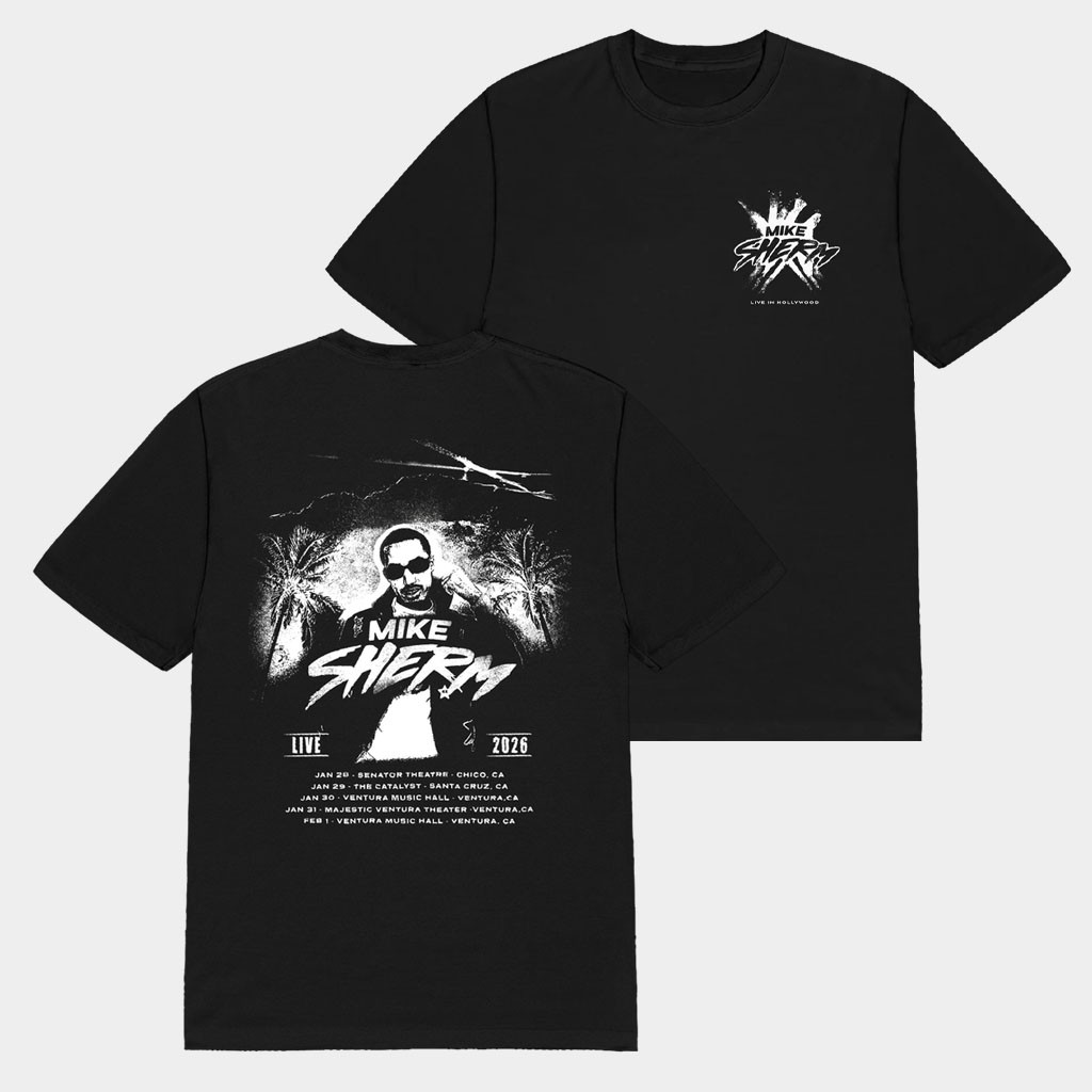 Mike Sherm Merch 2026 California Tour T-Shirt Mike Sherm Shirt Gifts For Music Lovers