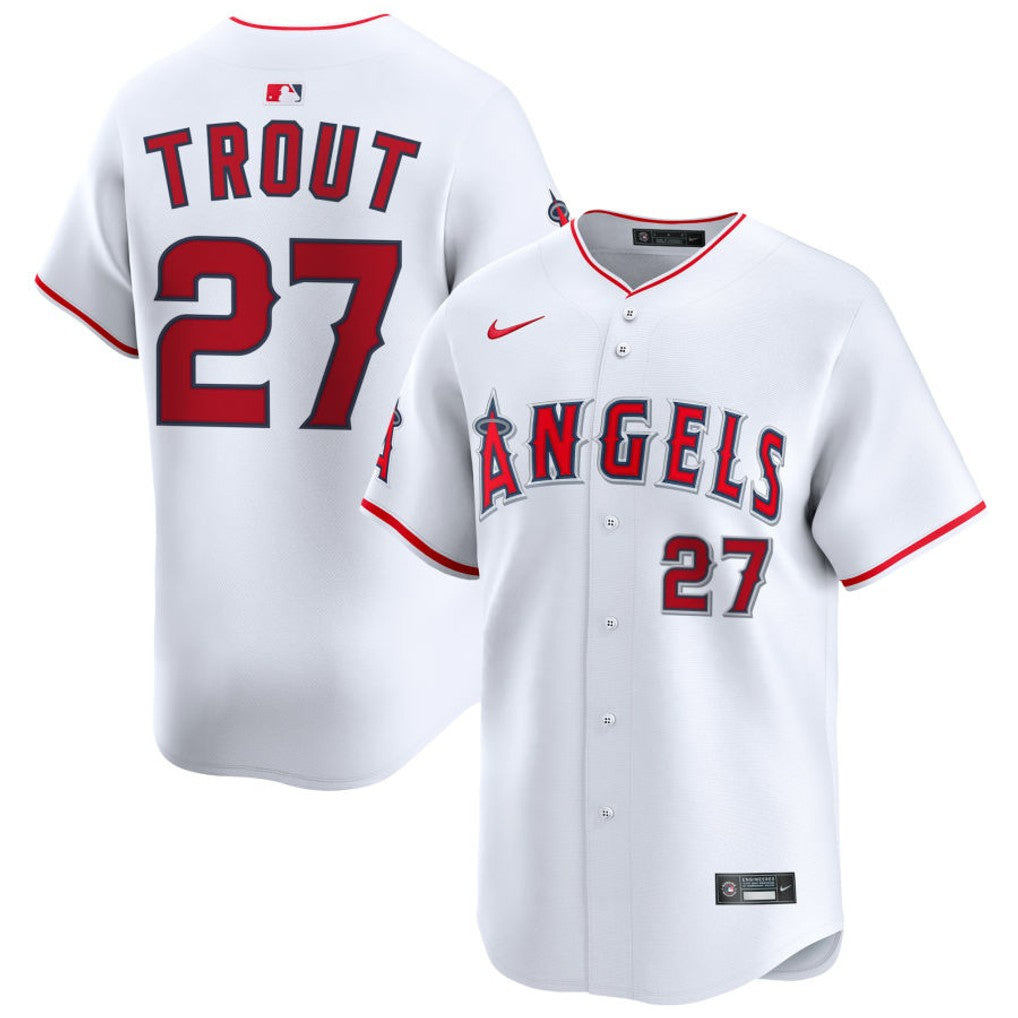 Mike Trout Los Angeles Angels 2026 Home Limited Jersey - White