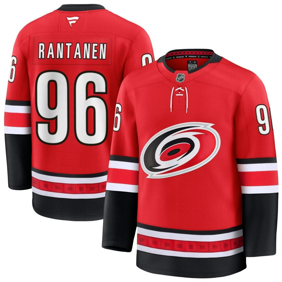 Mikko Rantanen Carolina Hurricanes 2025 Red Alternate Premium Jersey 1 Mikko Rantanen Carolina Hurricanes 2025 Red Alternate Premium Jersey