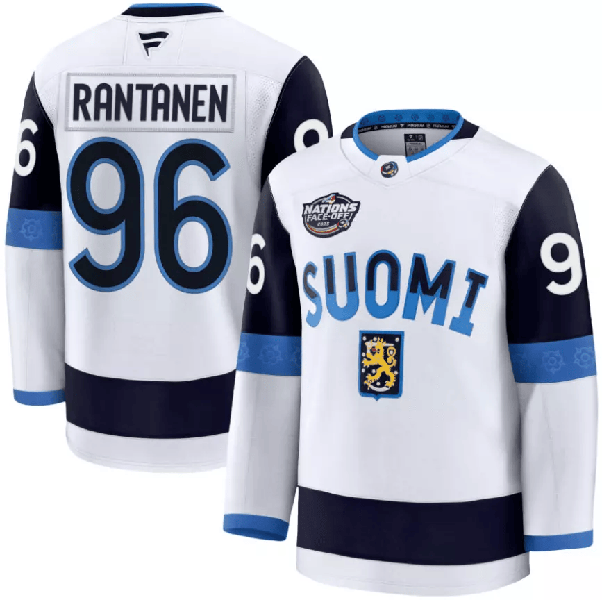 Mikko Rantanen Finland 2025 4 Nations Face-Off Premium Jersey