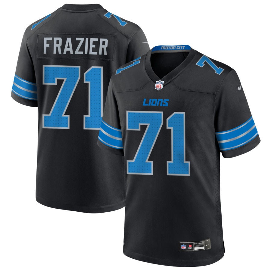 Miles Frazier Detroit Lions 2025 Alternate Game Jersey - Black