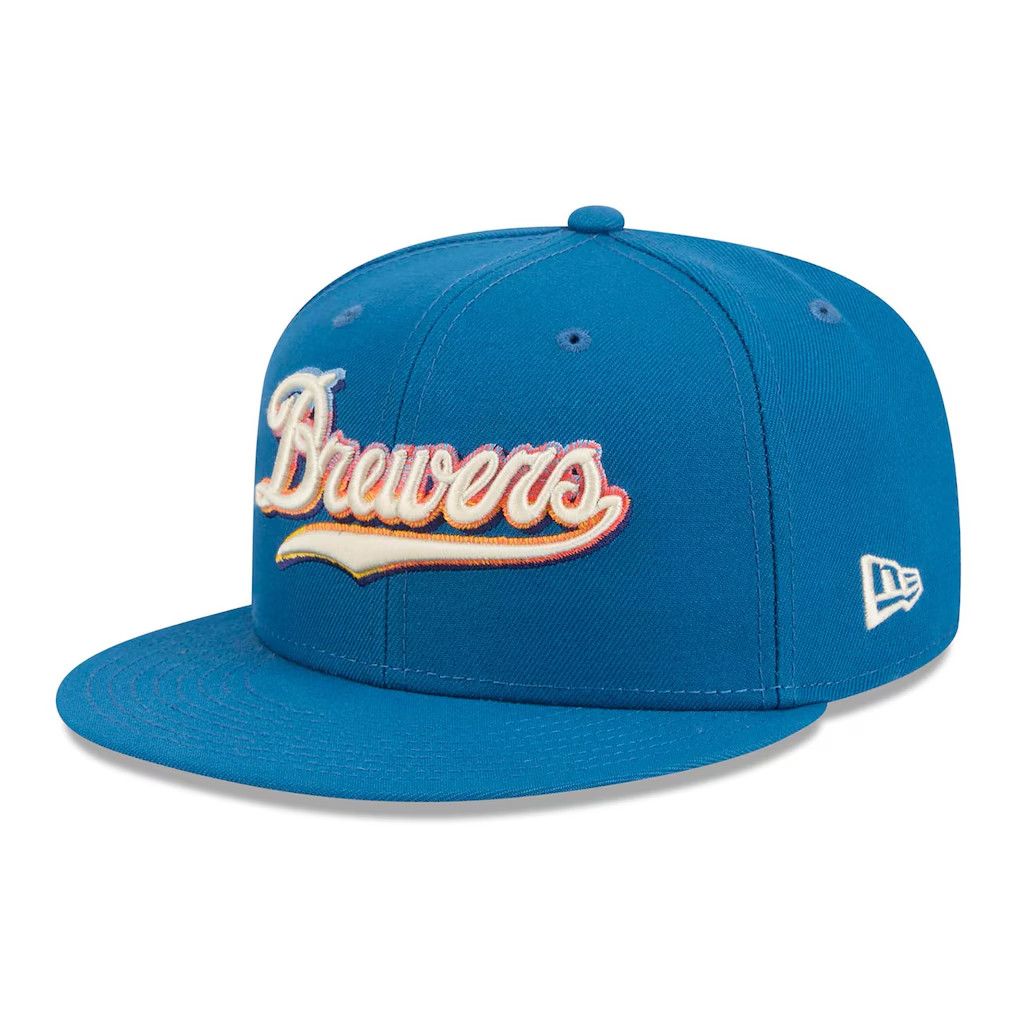 Milwaukee Brewers 2026 City Connect Snapback Hat Shop Brewers Merch Embroidered Dad Gifts