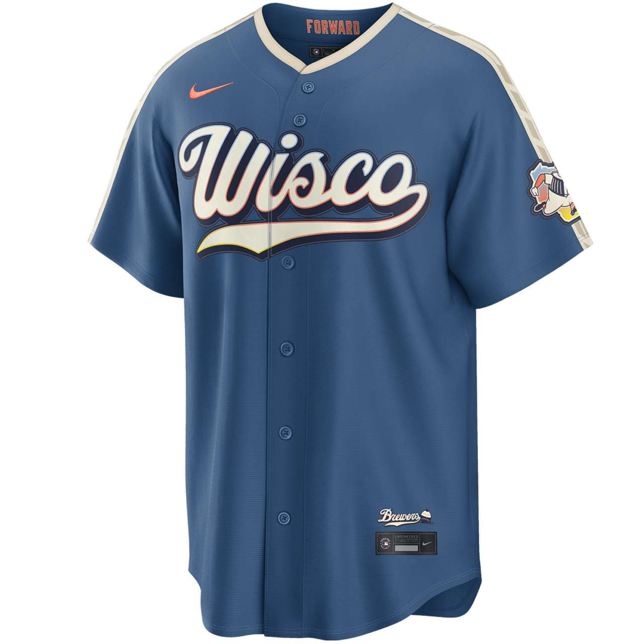 Milwaukee Brewers 2026 City Connect Stadium Jersey - Mineral Blue
