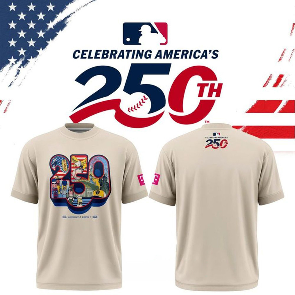 Milwaukee Brewers 250th Anniversary Of America T-Shirt Milwaukee Brewers Merch Father Gifts
