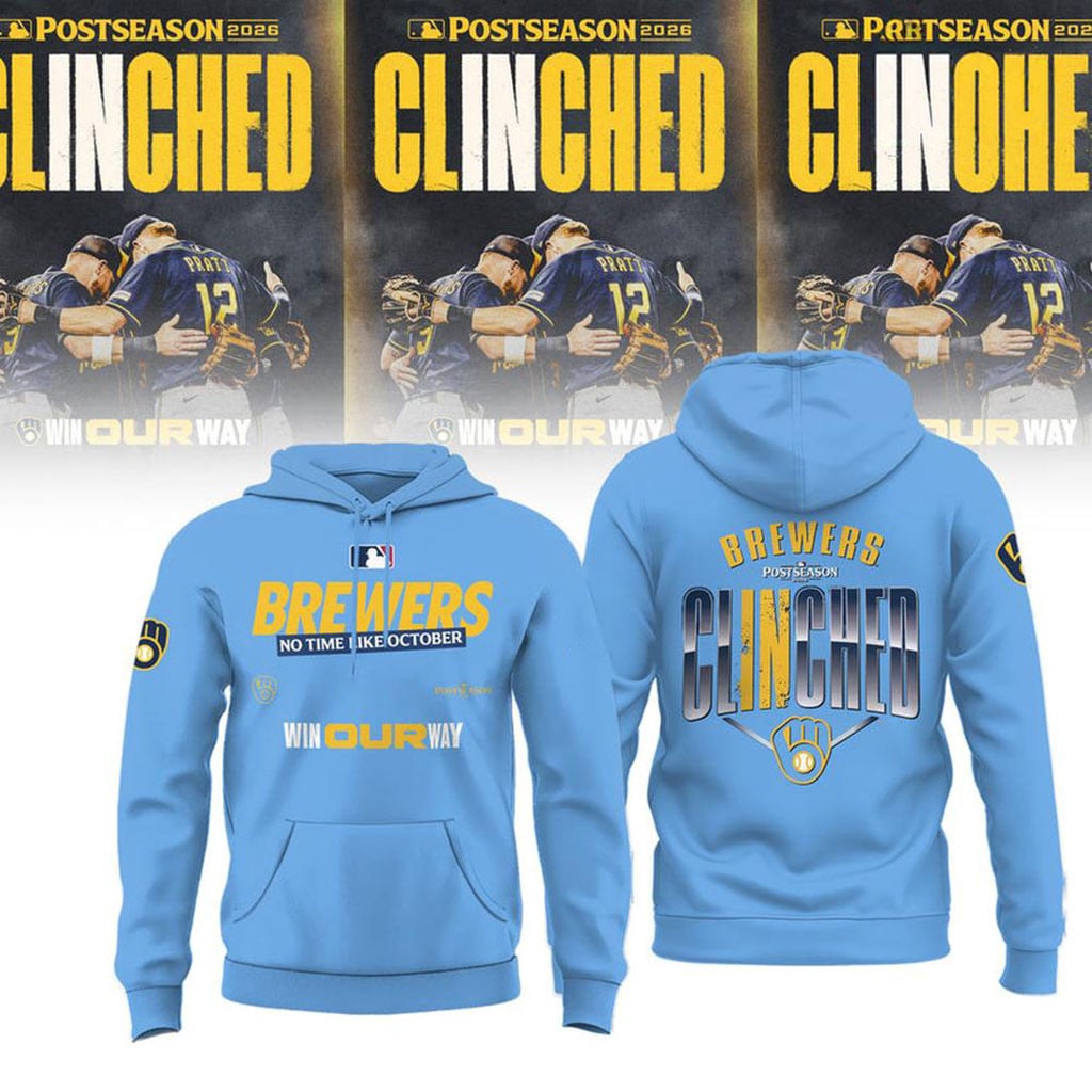 Milwaukee Brewers Postseason 2026 Hoodie Win Our Way Hoodie Brewers Merch Cool Baseball Gifts