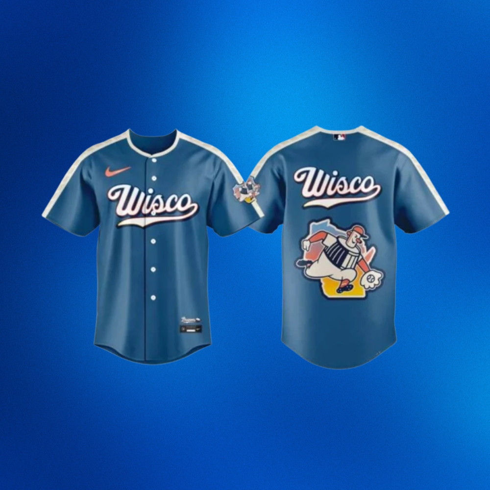 Milwaukee Brewers Wisco City Connect 2026 Jersey Milwaukee Brewers Merch Fan Gifts