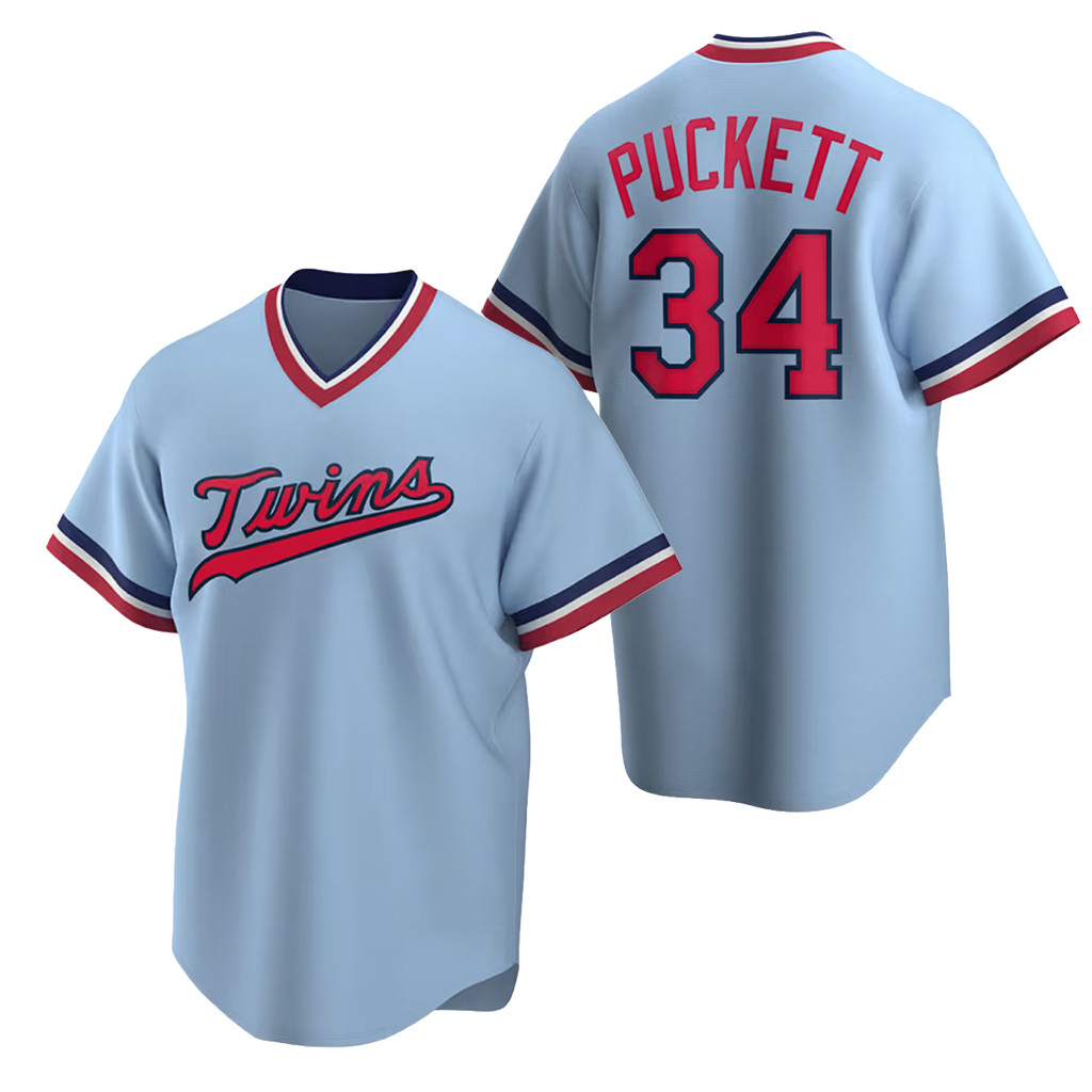 Minnesota Twins #34 Kirby Puckett Jersey July 25 2026 Minnesota Twins Merch Gifts For Fans