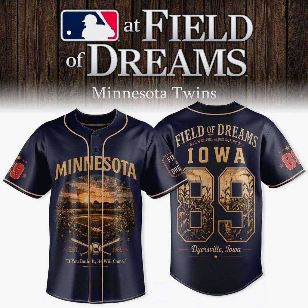 Minnesota Twins X Field Of Dreams Jersey 2026 Minnesota Twins Merch Gift For Baseball Lovers