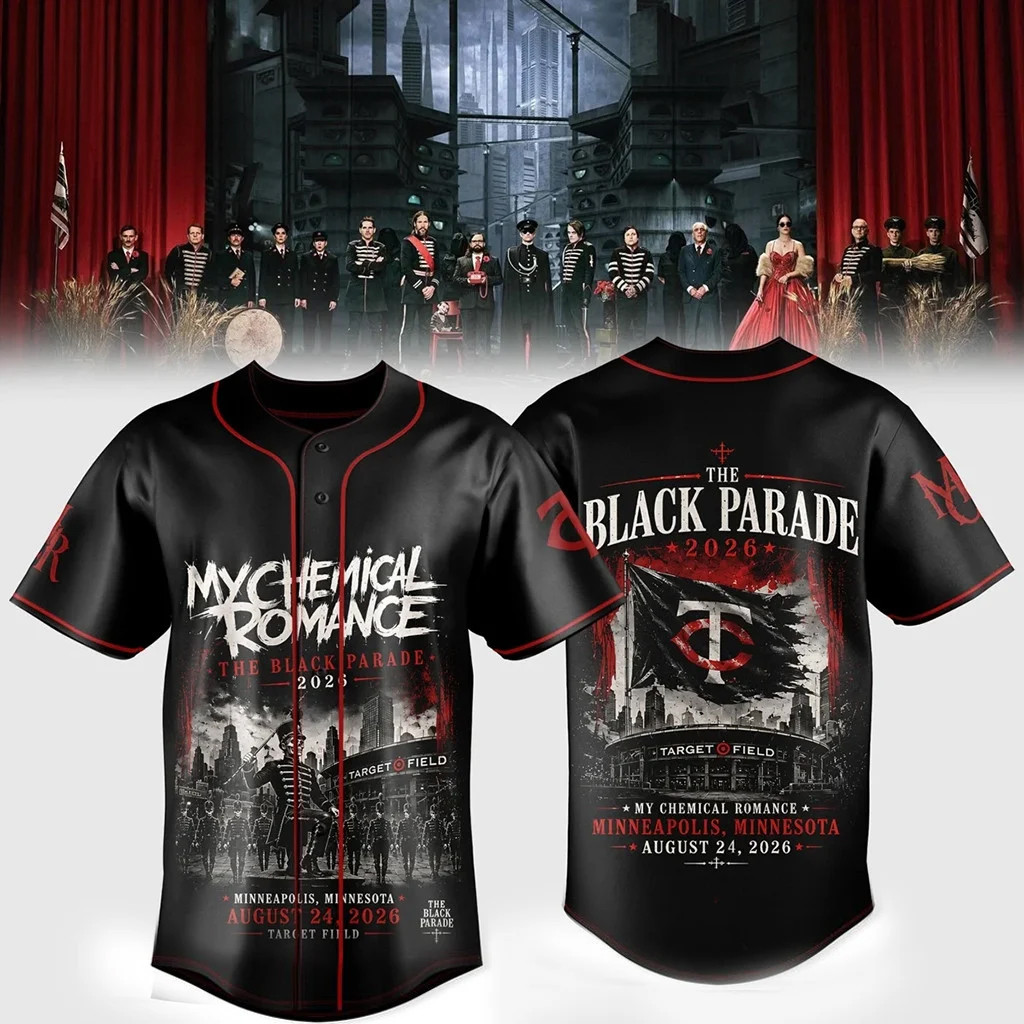 Minnesota Twins x My Chemical Romance The Black Parade Jersey My Chemical Romance Merch
