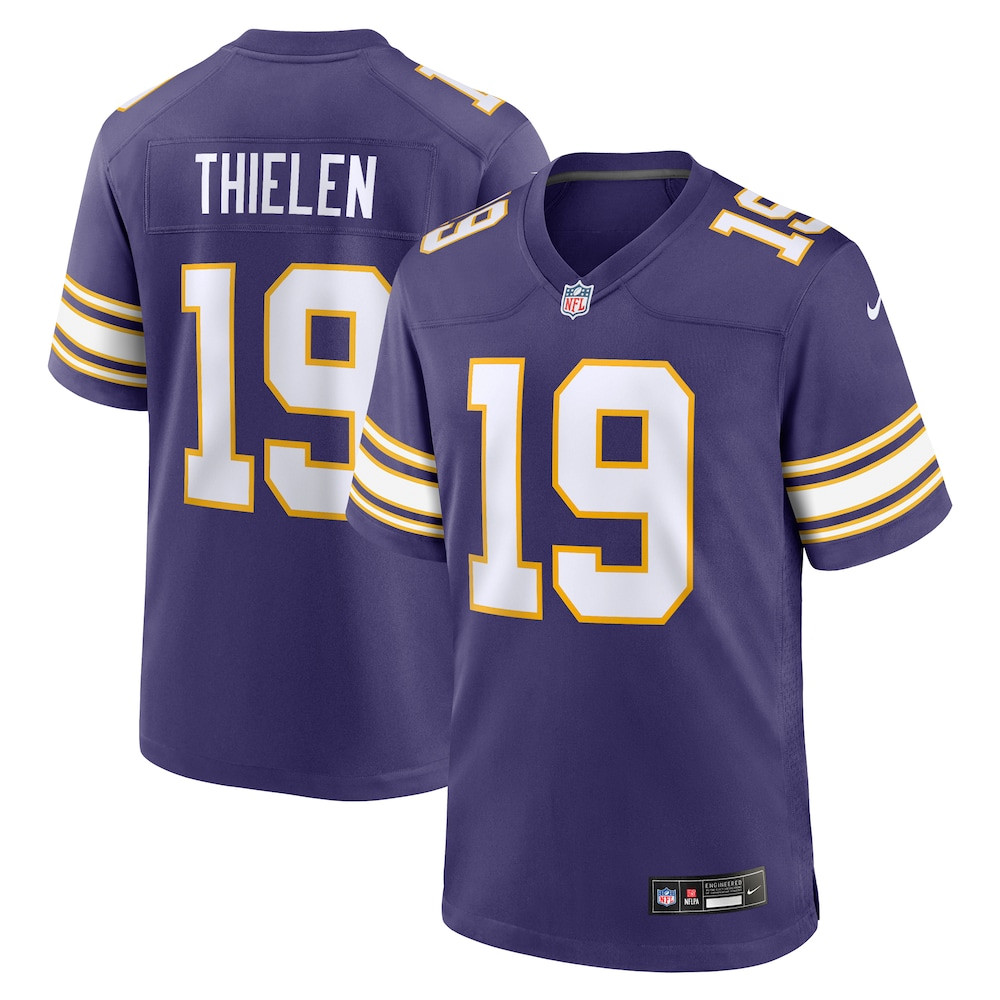 Minnesota Vikings Merch - Men's Adam Thielen Purple Alternate Jersey - Presents For Football Lovers