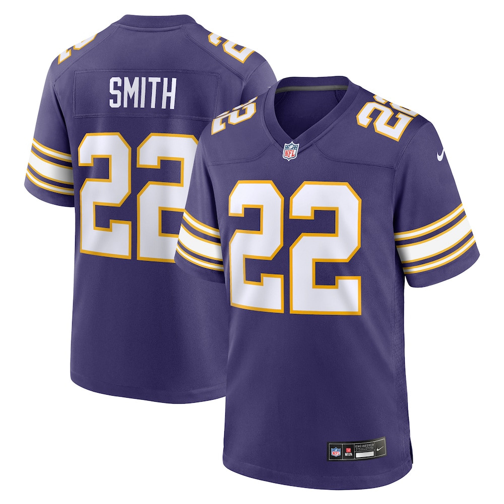 Minnesota Vikings Merch - Men's Harrison Smith Purple Classic Player Game Jersey - Football Enthusiast Gifts