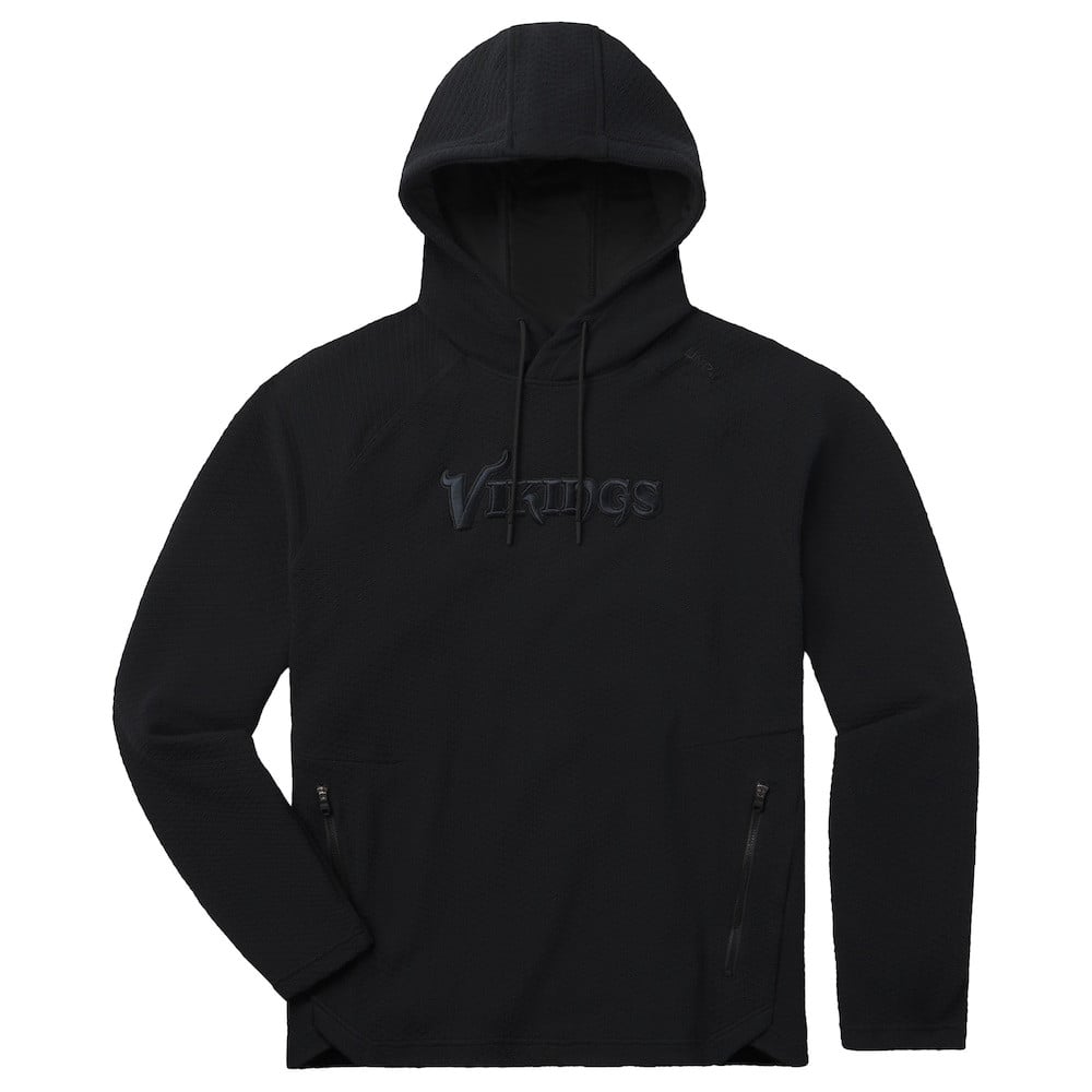 Minnesota Vikings Merch - Men's UNRL '25 Elevation Hoodie, Black - American Football Fan Gifts