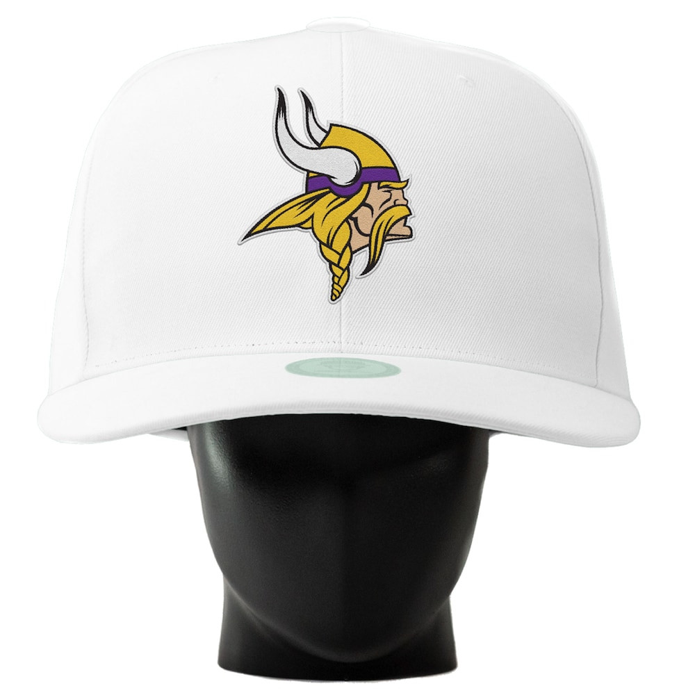 Minnesota Vikings Merch - Unisex Noggin Boss Oversized Hat, White - Football Fan Gift Ideas
