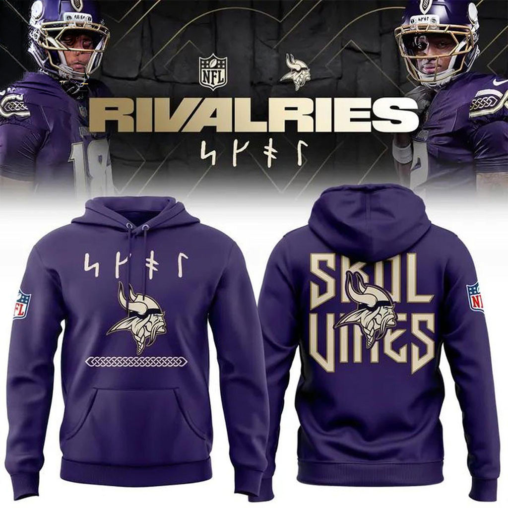 Minnesota Vikings Skol Vikes Rivalries Hoodie MN Vikings Mech Gift For Football Lovers