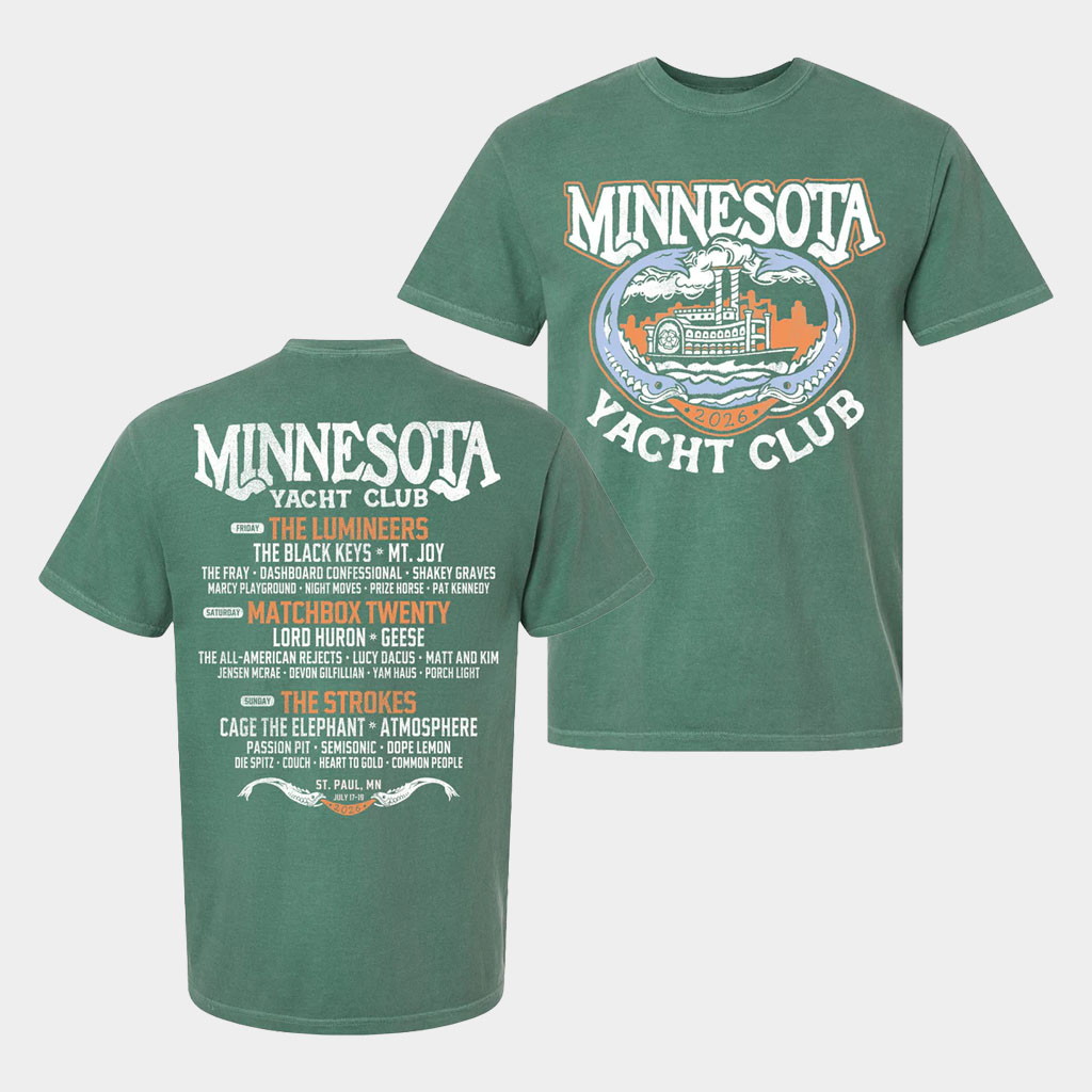 Minnesota Yacht Club Festival Merch 2026 Steamboat Lineup T-Shirt Gift Ideas For Music Lovers