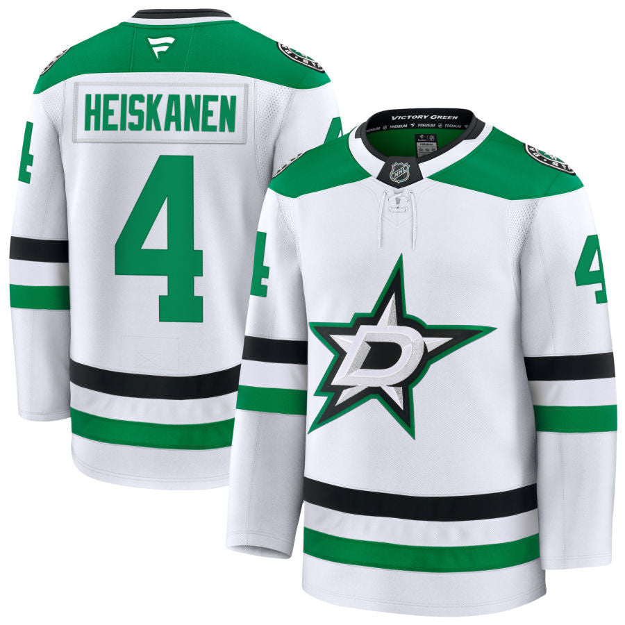 Miro Heiskanen Dallas Stars 2025 Away Premium Jersey - White 1 Miro Heiskanen Dallas Stars 2025 Away Premium Jersey - White