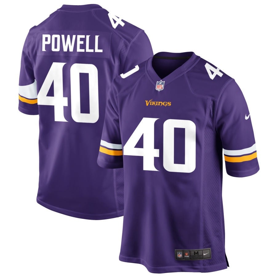 Mishael Powell Minnesota Vikings 2025 Game Jersey - Purple