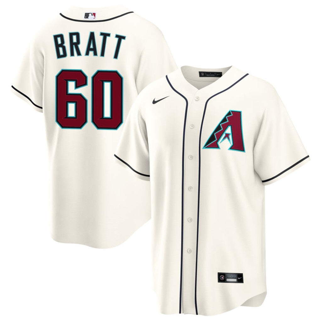 Mitch Bratt Arizona Diamondbacks 2026 Home Jersey - Cream