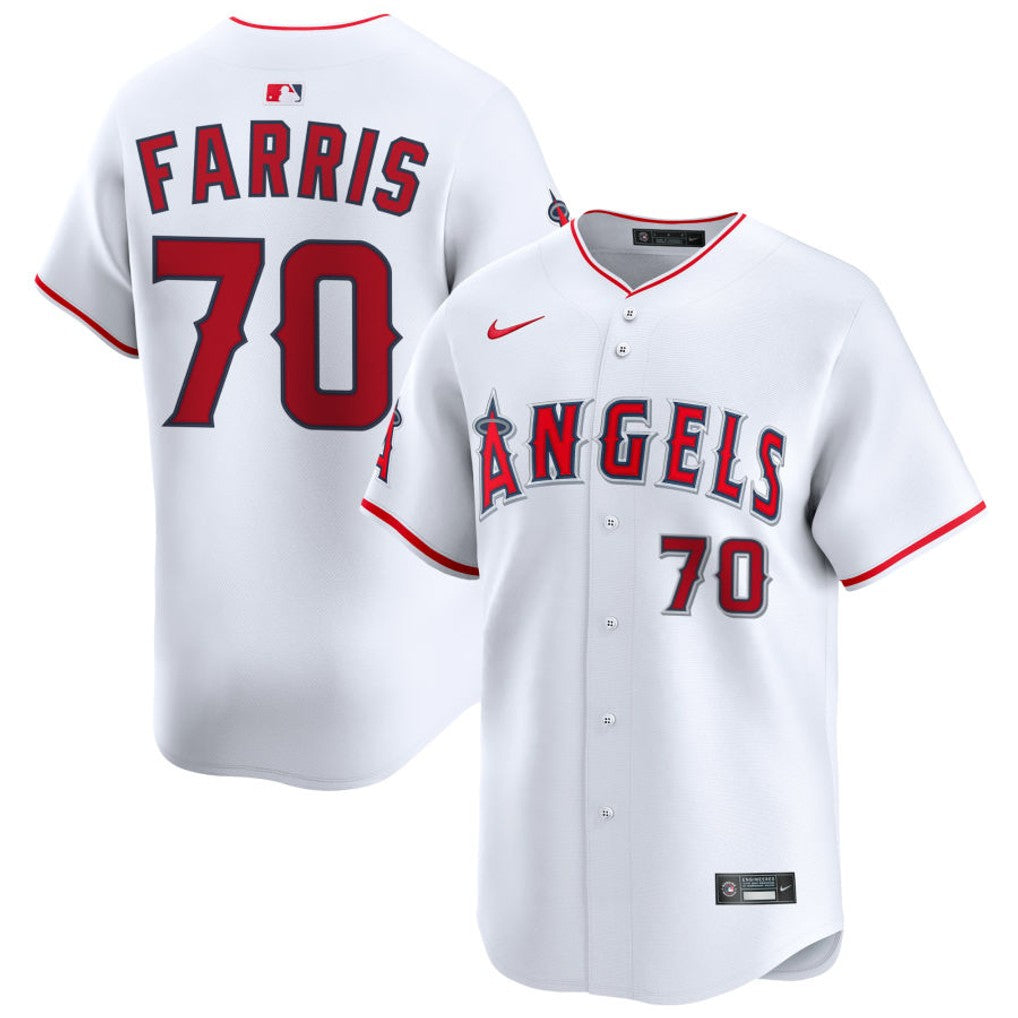 Mitch Farris Los Angeles Angels 2026 Home Limited Jersey - White