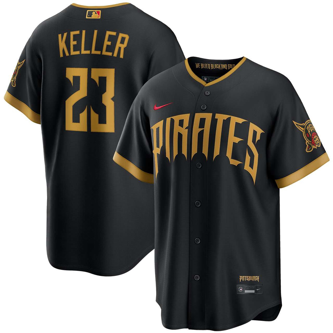 Mitch Keller Pittsburgh Pirates 2026 City Connect Stadium Jersey - Black