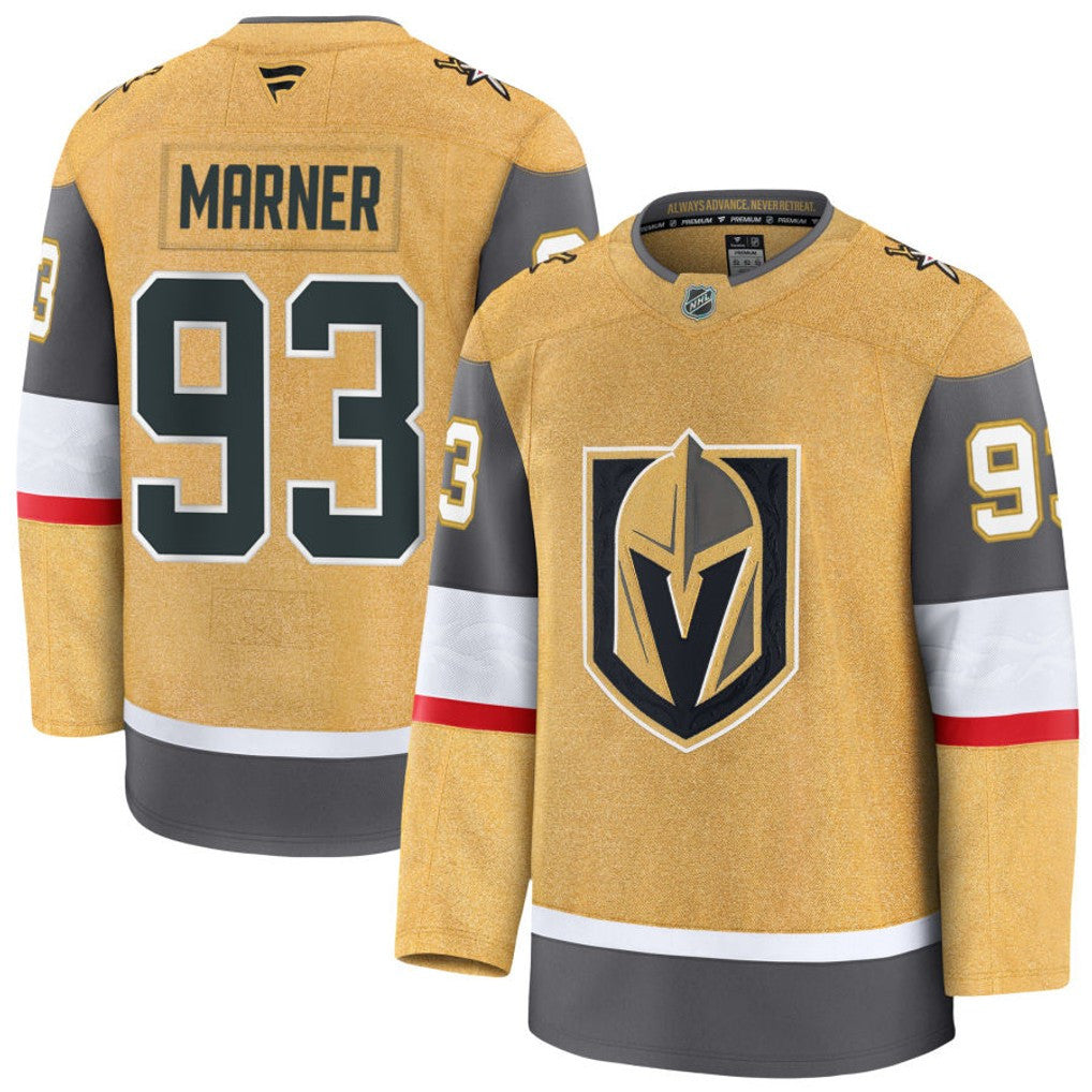 Mitch Marner Vegas Golden Knights 2025 Home Premium Jersey - Gold 1 Mitch Marner Vegas Golden Knights 2025 Home Premium Jersey - Gold