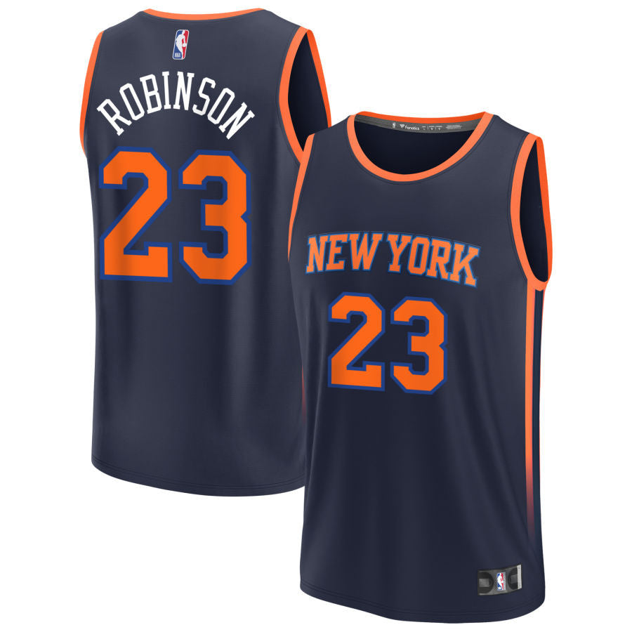 Mitchell Robinson New York Knicks 2025 Fast Break Statement Edition Jersey - Navy