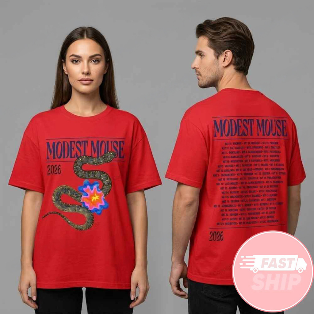 Modest Mouse Tour 2026 At The Wilma Missoula Montana T-Shirt Snake Tour Dates Tee Gift For Fans