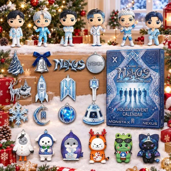 Monsta X THE X NEXUS World Tour Encore 2026 Holiday Advent Calendar Monsta X Merch Fan Gifts - Image 2