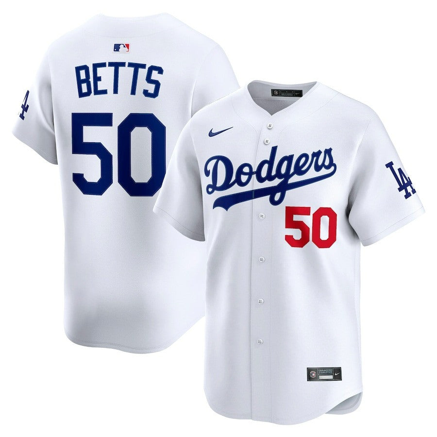 Mookie Betts Los Angeles Dodgers 2025 Home Limited Player White Jersey