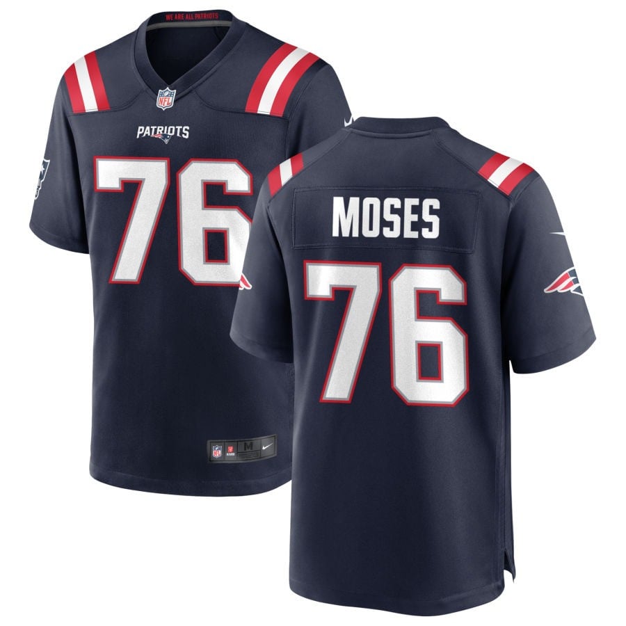 Morgan Moses New England Patriots 2025 Game Jersey - Navy