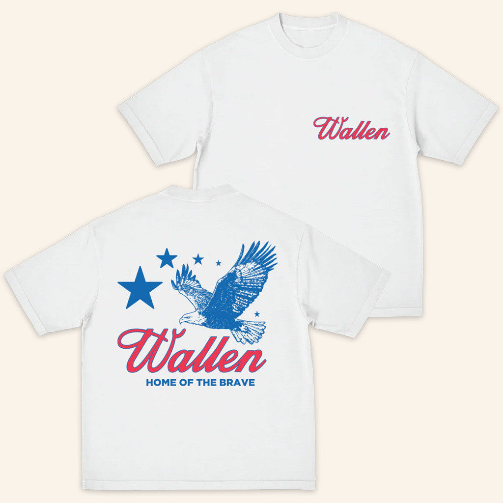 Morgan Wallen Merch Home Of The Brave T-Shirt Music Gift Ideas For Guys