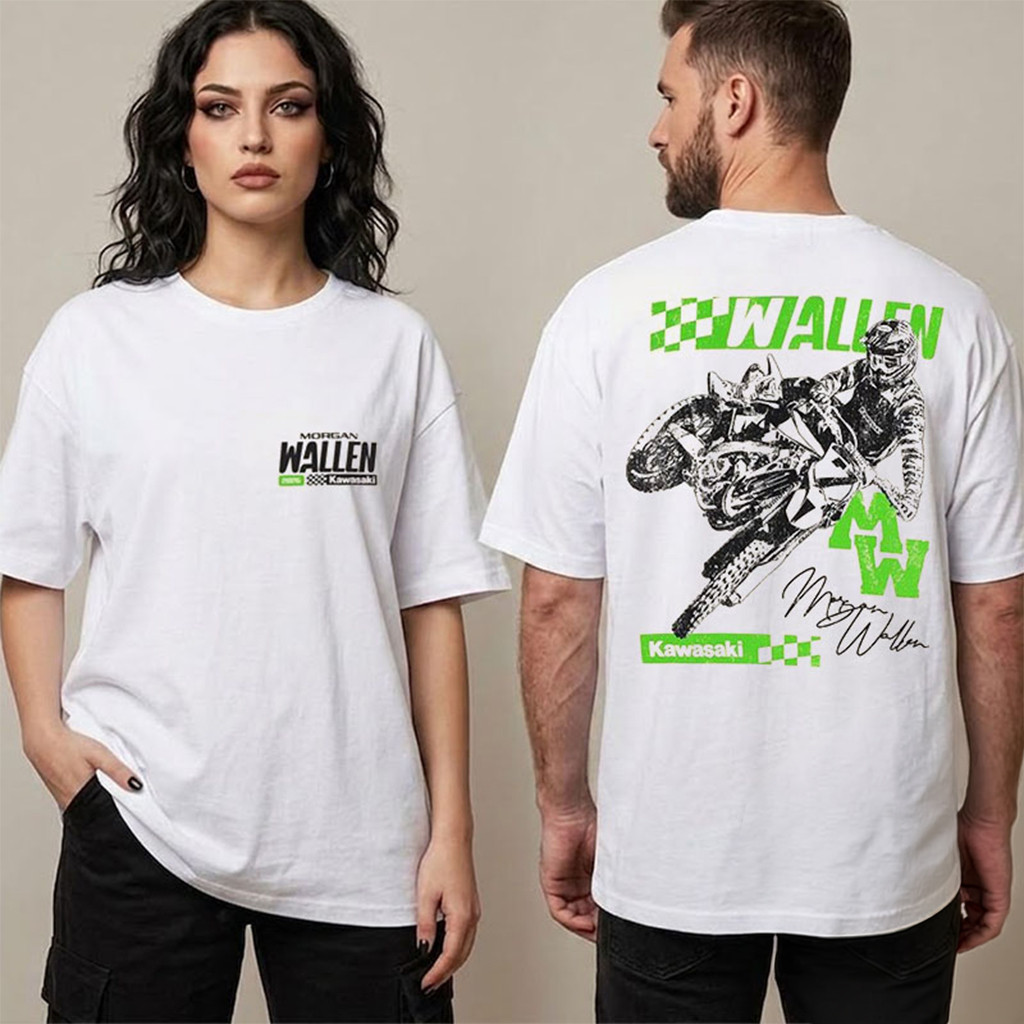 Morgan Wallen x Kawasaki Team Green Showtime T-Shirt Morgan Wallen Merch Gifts For Brother