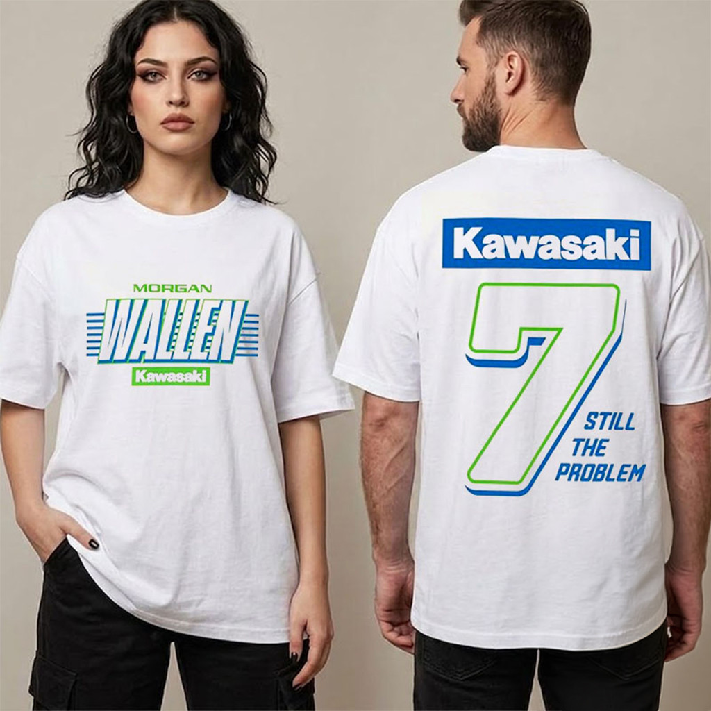 Morgan Wallen x Kawasaki Team Green Still The Problem T-Shirt Morgan Wallen Merch Fan Gifts