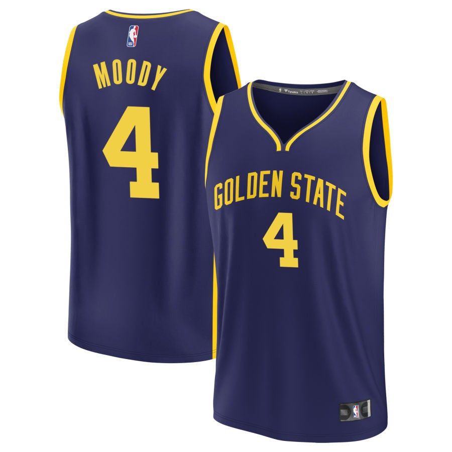 Moses Moody Golden State Warriors 2025 Statement Edition Fast Break Jersey - Navy