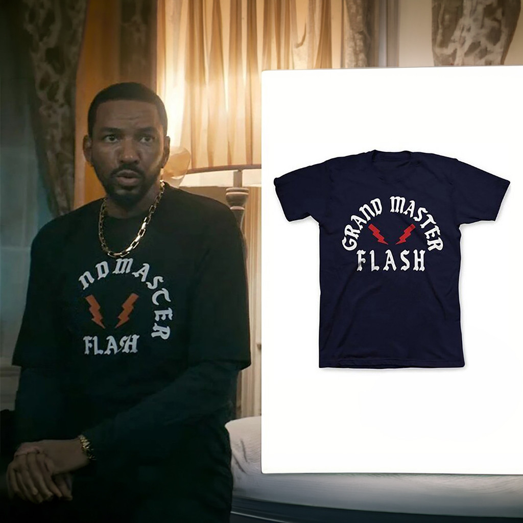 Mothers Milk Laz Alonso on The Boys Grandmaster Flash Medieval Bolts T-Shirt Father's Day Gifts