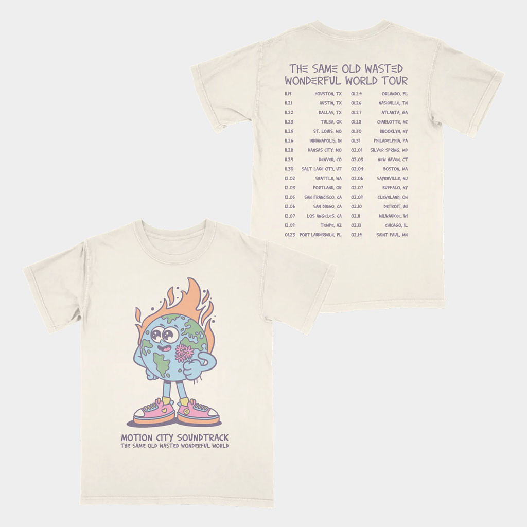 Motion City Soundtrack Merch 25 26 Earth Tour T-Shirt MCS Tour Merch Gift For Band Fans