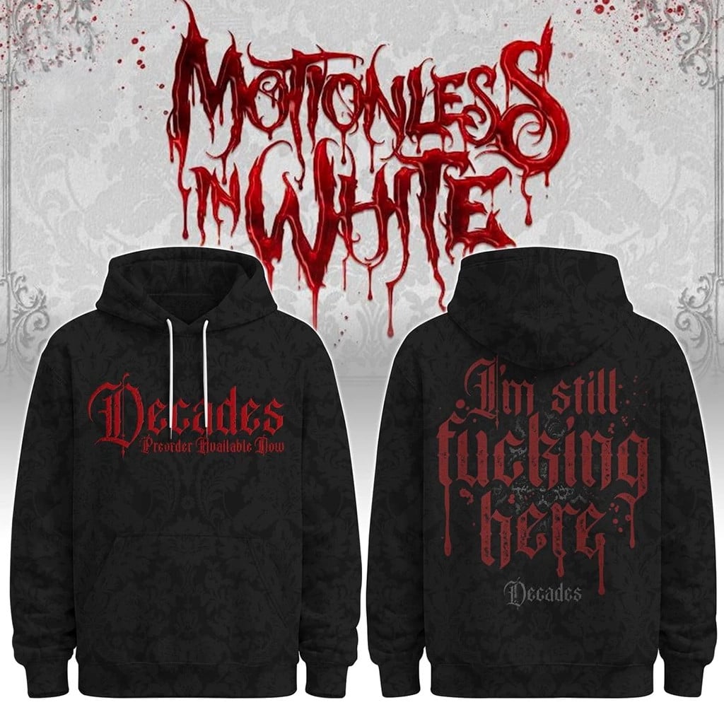 Motionless In White The Sweat and Blood Tour Hoodie Motionless In White Merch Gift Ideas