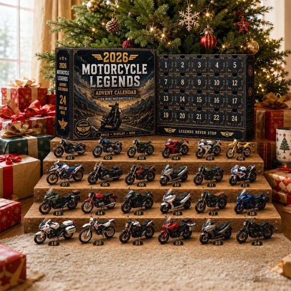 Motorcycle Legend Advent Calendar 2026 Christmas Countdown Box Holiday Gift For Husband - Image 2