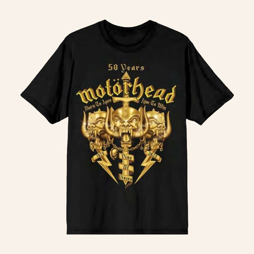 Motorhead Merch 50Th Anniversary T-Shirt Gifts For Rock Lovers