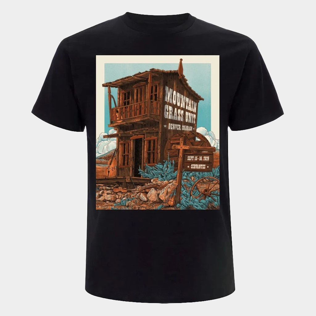 Mountain Grass Unit Merch 2026 MGU Denver CO Event Poster At Cervantes In Denver CO T-Shirt
