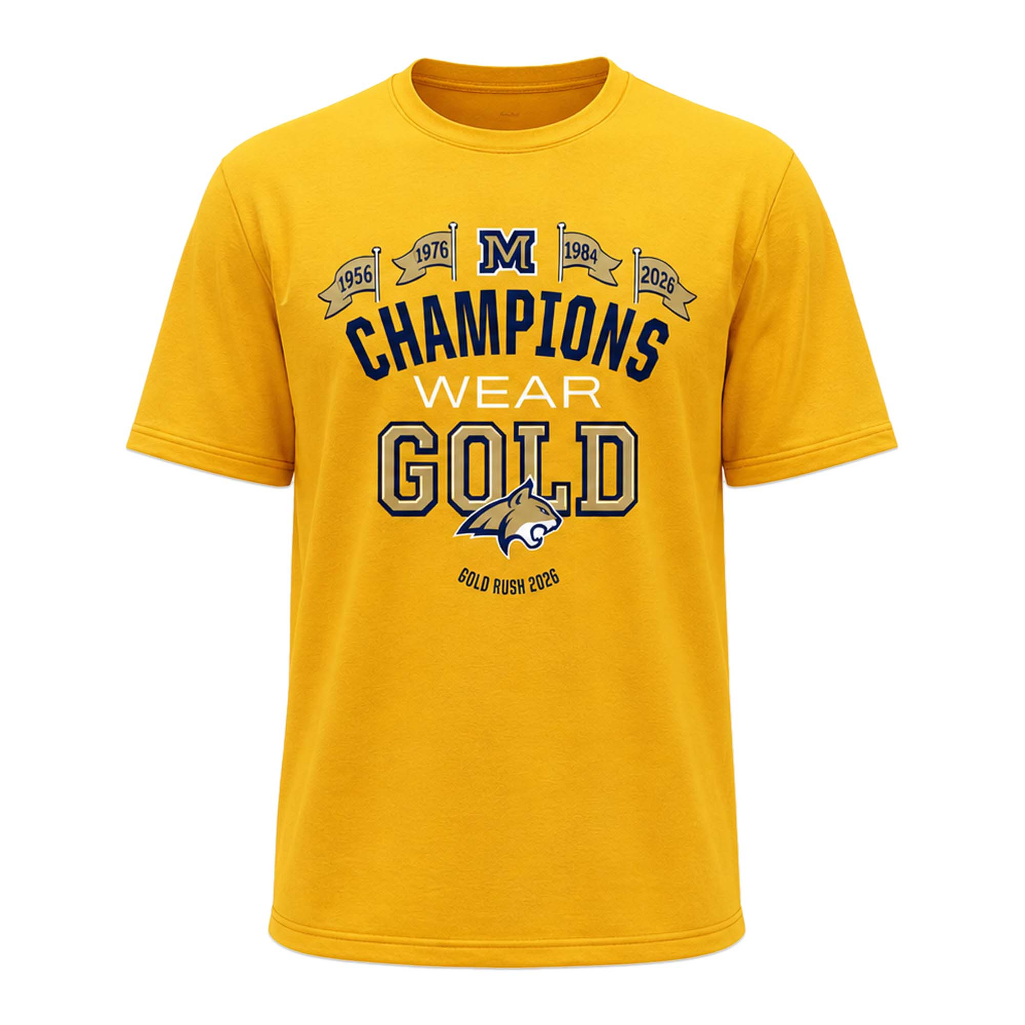 MSU Gold Rush 2026 Shirt Montana State Bobcats Merch Gifts For Football Fan