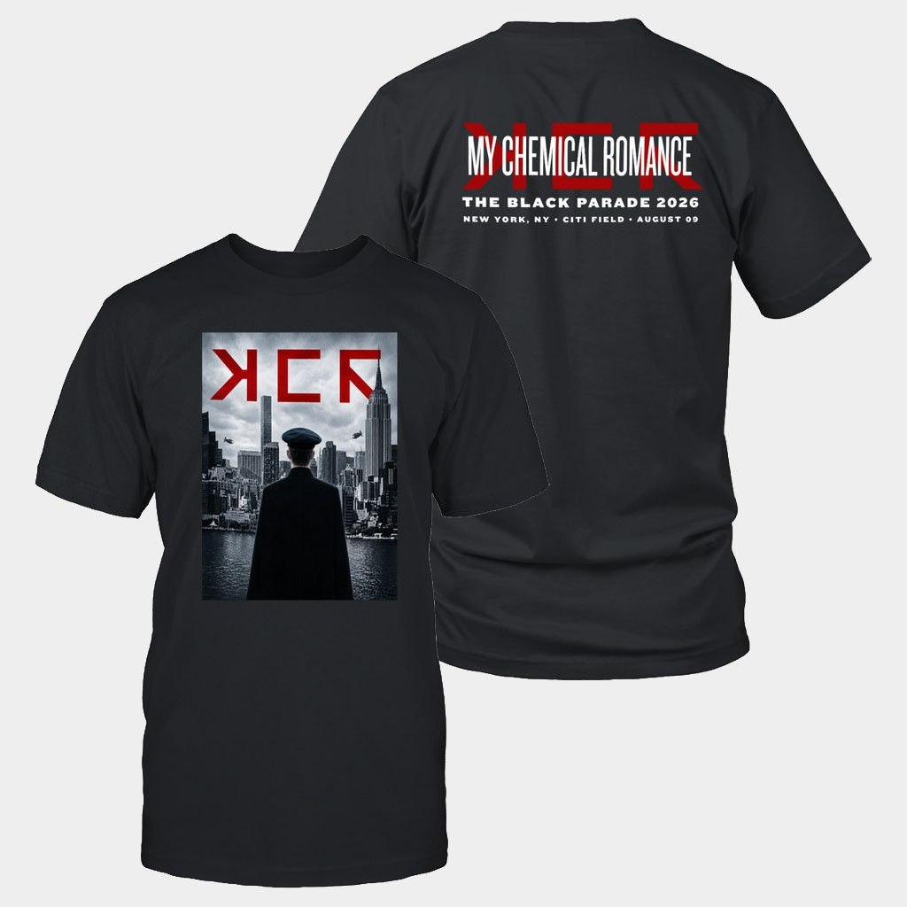 My Chemical Romance Merch MCR Citi Field New York City Aug 9 2026 Shirt The Black Parade Merch