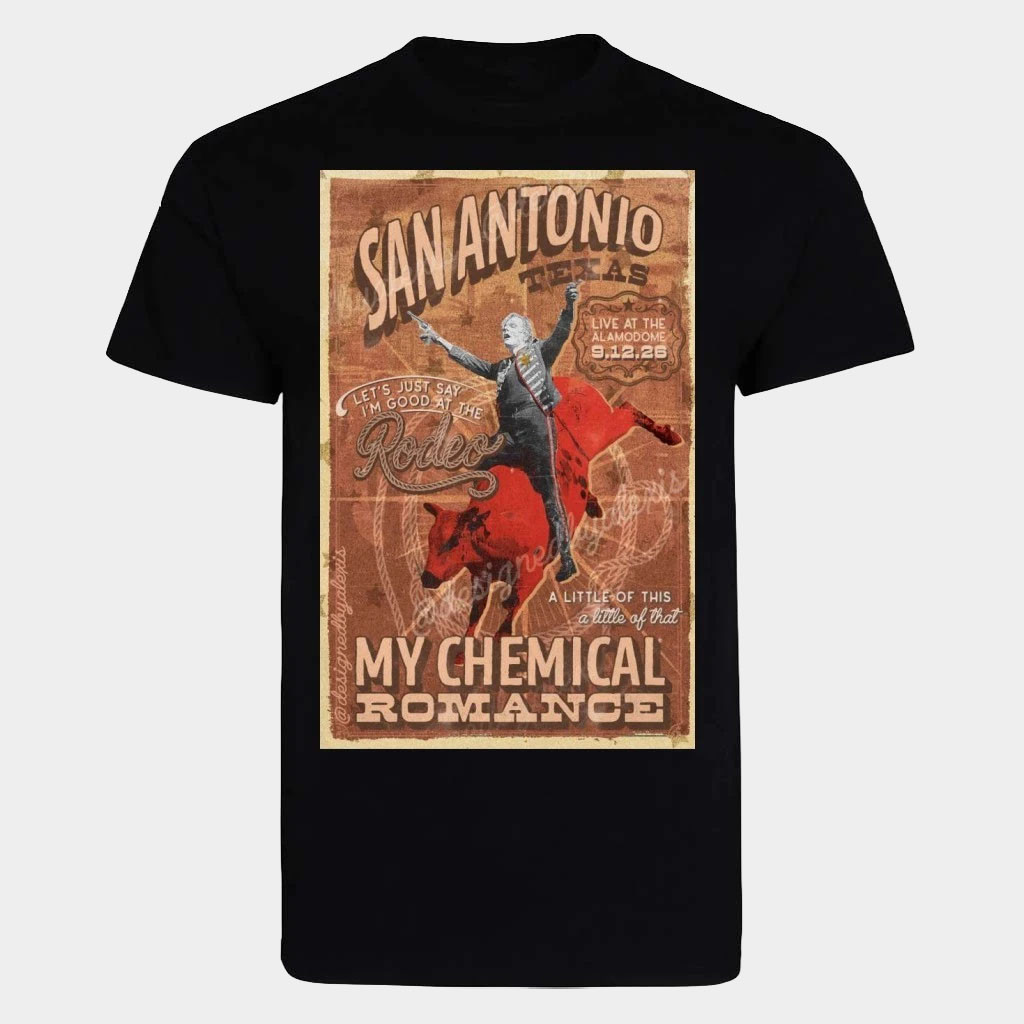 My Chemical Romance Merch MCR The Black Parade 2026 San Antonio Texas Alamodome Sept 12 T-Shirt